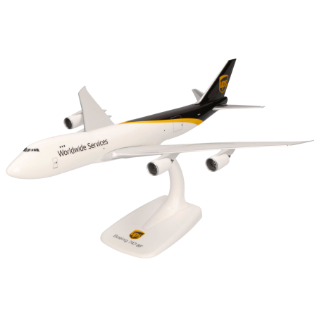 Herpa Snap-Fit Flugzeugmodell UPS Worldwide Services Boeing 747-8F (1:250)